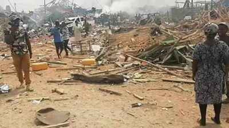 घानामा शक्तिशाली विस्फोटः १७ जनाको शव भेटियो, ५९ जना घाइते