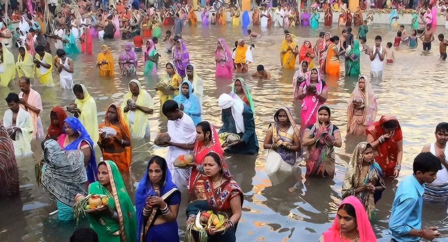 मिथिलाञ्चलमा वासन्ती छठ पर्व सुरु