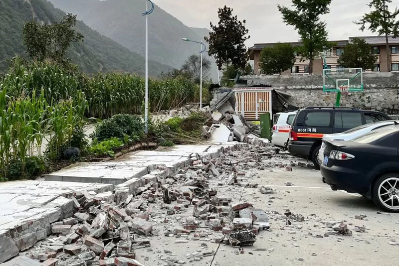 चीन : भूकम्पमा मृत्यु हुनेको संख्या ४६ पुग्यो