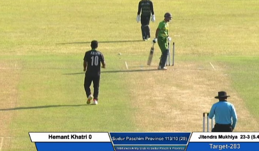 पीएम कप : आर्मीले सुदूरपश्चिमलाई १ सय ६९ रनले हरायाे, एपीएफ र गण्डकीकाे खेल ‘टाई’