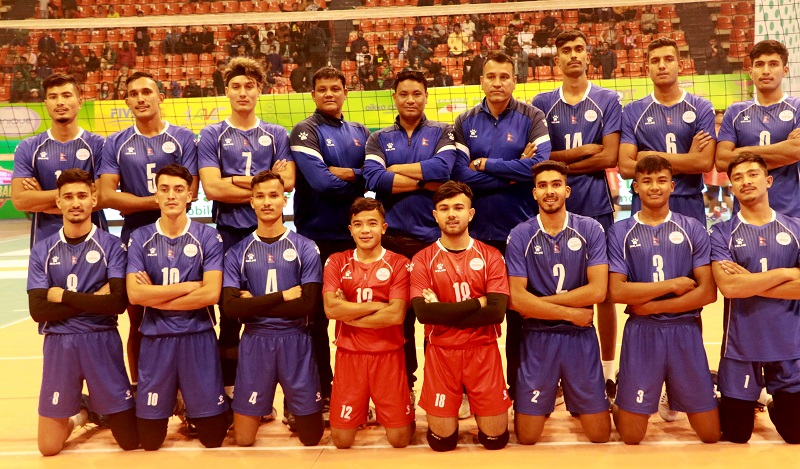 ४ देश सहभागी भलिबल च्याम्पियनशिपमा नेपाल चौथो