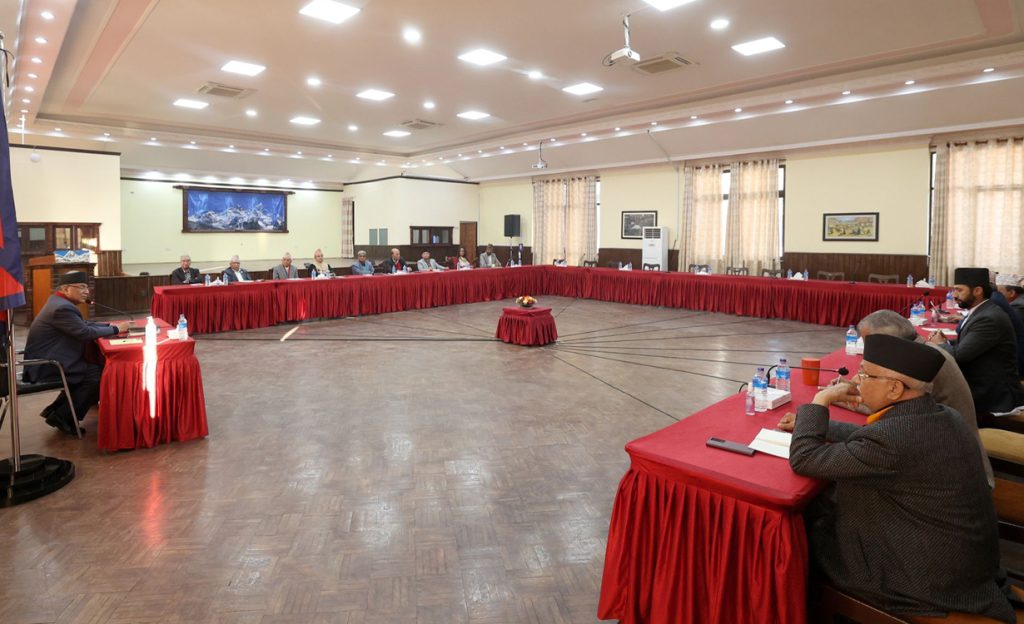 सर्वदलीय बैठकमा कांग्रेसले भन्यो : हामी नै प्रमुख प्रतिपक्षी  हौ